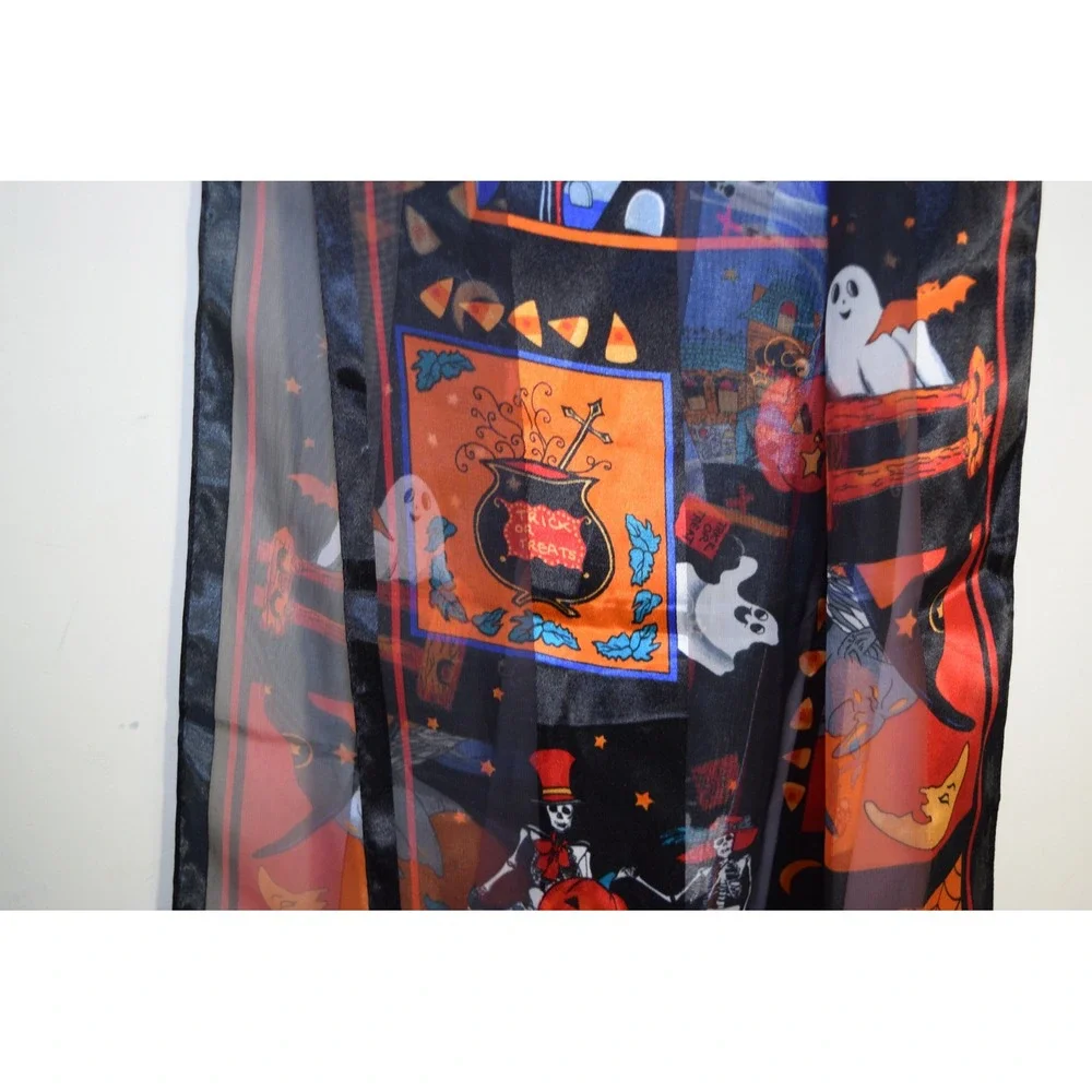 Halloween Ghost Pumpkin Haunted House Sheer Rectangular 58